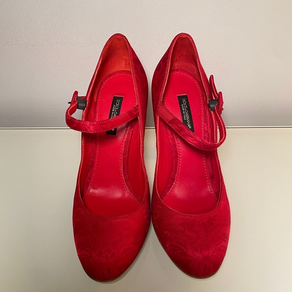 Authentic Dolce Gabbana Embroidered Pumps Suze 6/36 - Picture 4 of 9